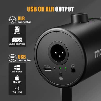 Dynamic Microphone, Usb/Xlr Podcast Pc Microphone With Software, Eq,Tap-To-Mute, Headphone Jack, Gain Knob & Volume Control, Studio Mic For Broadcast, Recording, Streaming & Gaming (Pd400X) image 6