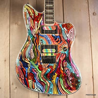 Fender Jim Root Signature Jazzmaster  Custom art guitar one off image 1