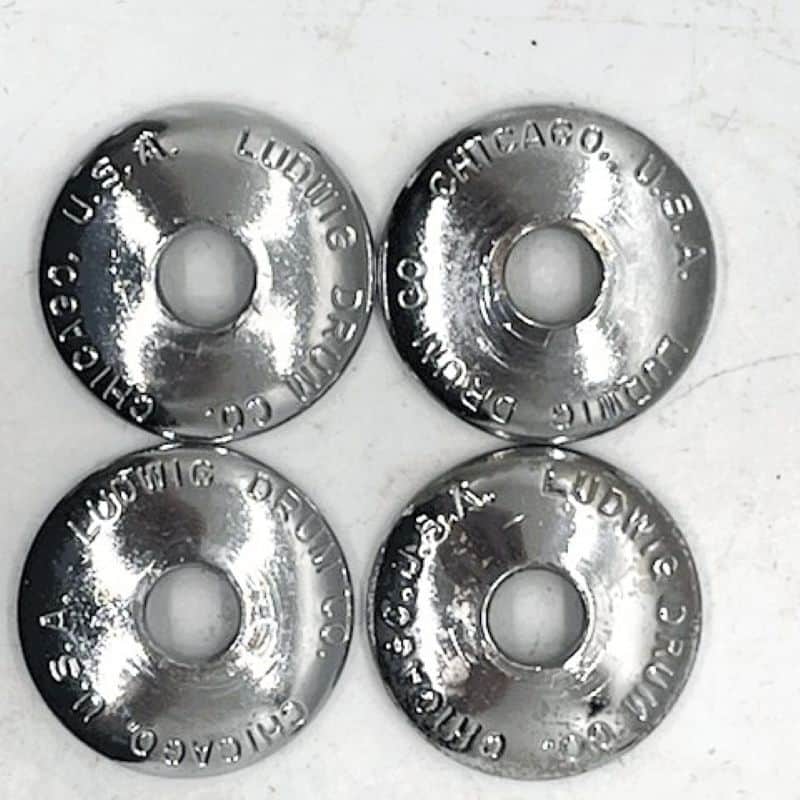 Ludwig P-2222T "Chicago" Stamped Cup Washers 60s/70s Set of 4 - LCSCW-203 image 1