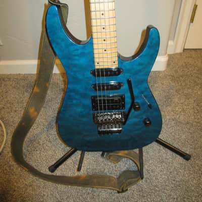 ESP LTD MH-103 QM 2008 - 2018 - See Thru Blue image 1