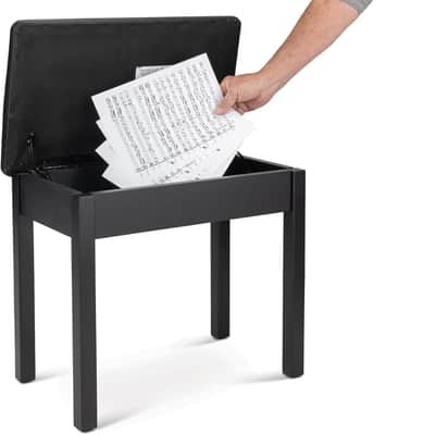 On-Stage KB8902 Flip Top Keyboard Bench, Black image 7