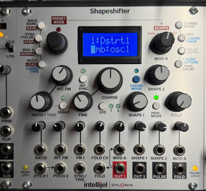 Intellijel Cylonix Shapeshifter Dual Wavetable VCO Eurorack Synth Module