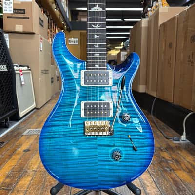 PRS Custom 24 10-Top Electric Guitar Carroll Blue Burst w/Hard Case image 1