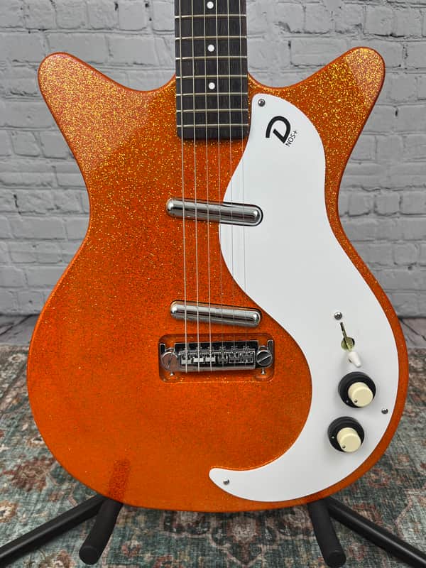 Danelectro '59M NOS+ Orange Metal Flake - "One Off" Prototype image 1