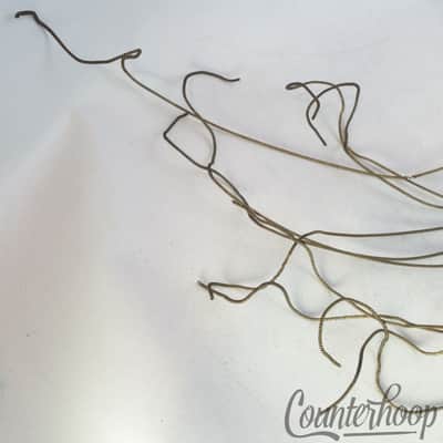 *Leedy 14" 10-Strand Snare Drum Coiled Metal over Cloth Wires USA Vintage 10s* image 3