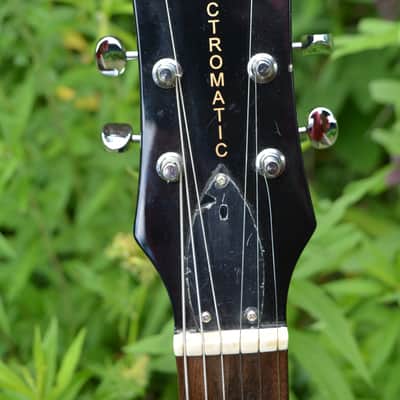 2000's Gretsch Junior Jet II Electromatic in Tobacco Finish. As of Sept. 15th, 2025 It has a complete New Set-up with New Stringjoy 10's installed, w/New Black Dunlop Straploks &  New Molded ABS Hardshell Case image 6