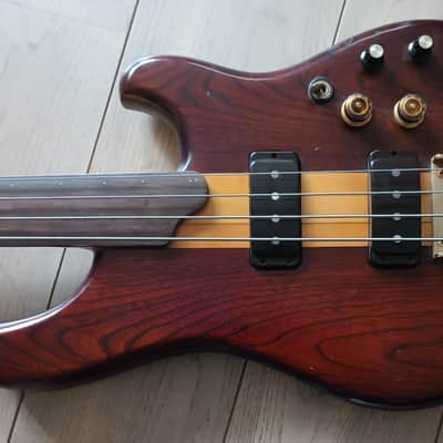 Ibanez Musician MC-924H AJ10 Alphonso Johnson Signature, Factory Hybrid Fretted & Fretless Bass, 1981 - Dark Satin image 3