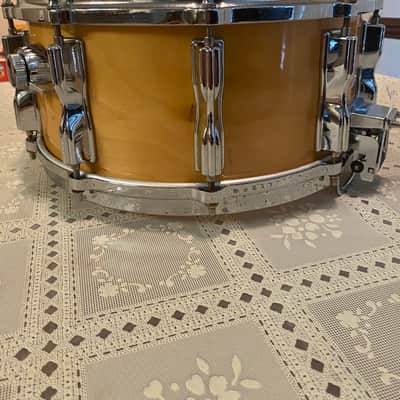 Tama AW456 Superstar Mastercraft Artwood Birch 6.5x14" Snare Drum with Roller-Action Strainer 1981 - 1986 - Super Maple image 6