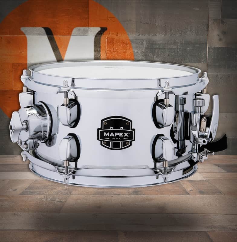 Mapex Mpx 10  In. x5.5 In. Steel Shell Side Snare Drum Steel (MPNST0551CN) image 1