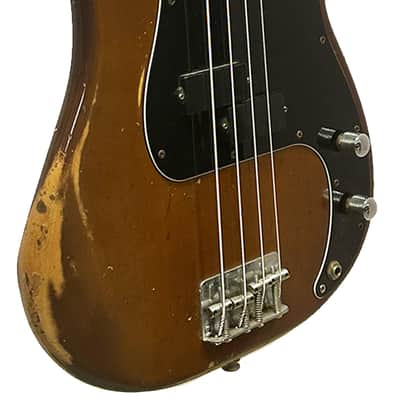 Fender Precision Bass Guitar in Mocha Brown w/ Case 1974 image 4