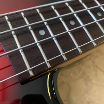 Yamaha Motion Bass MB-40 Redburst MIJ Japan EXcellent Condition 90s 32inch scale electric bass guitar with Gigbag image 8