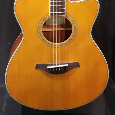Yamaha FSC-TA TransAcoustic Concert 2023 Vintage Tint image 2