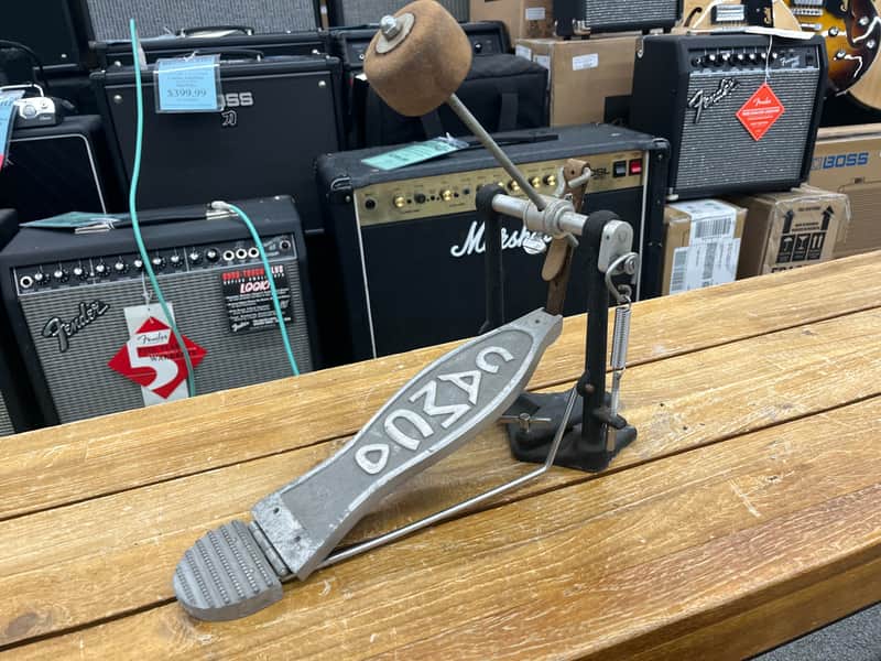 Camco No. 5000 Deluxe Strap-Drive Bass Drum Pedal 1960 - 1978 - Silver / Black image 1
