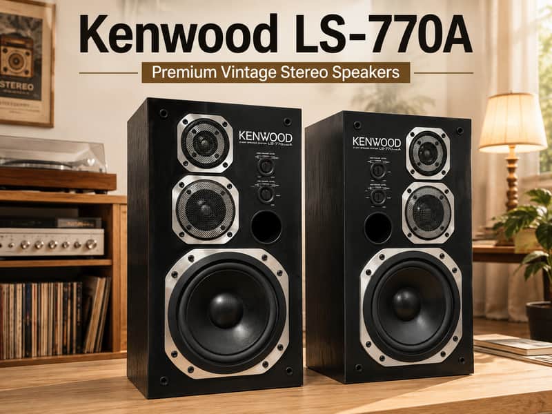 Kenwood LS-770A 🔥RARE🔥 Vintage Stereo Speakers image 1