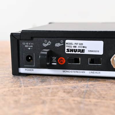 Shure PSM 300 Wireless IEM System G20 Range: 488-512 MHz NO POWER SUPPLY CG0077V image 11
