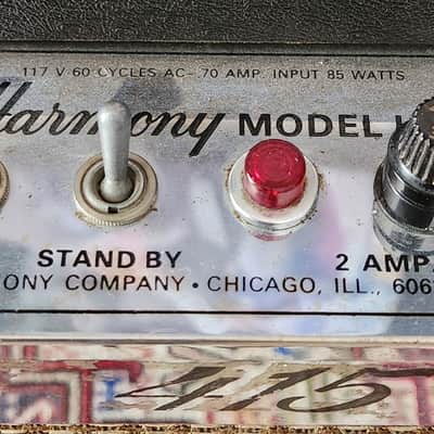 RARE! Harmony H415 Combo Amp 212 w/ Jensens 18 Watt 1966-68 USA image 16