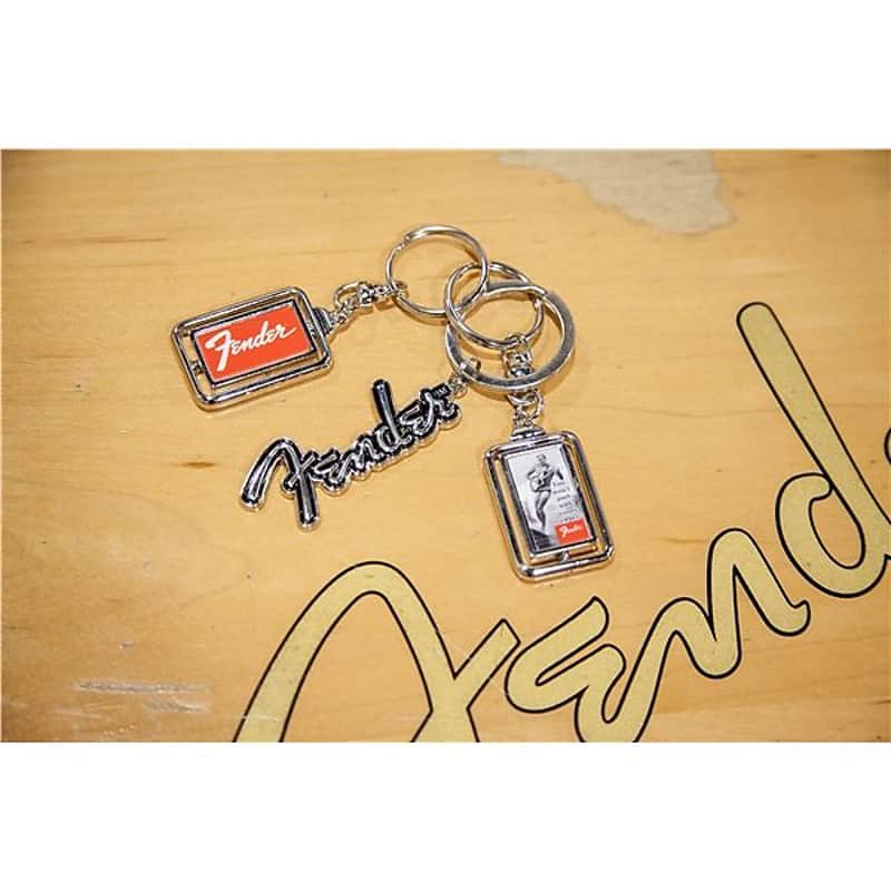 Fender Logo Key Chain Silver/Black 2016 image 4