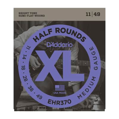 D'Addario E-Guitar Strings EHR370 11-49 Half Rounds Stainless Steel - Electric Guitar Strings image 1