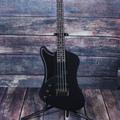Schecter Nikki Sixx Lh Bass Satin Black with hard shell case image 1
