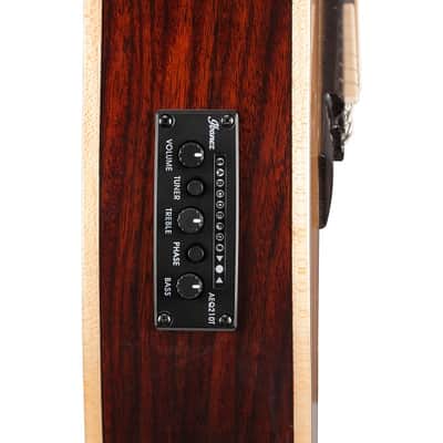 Ibanez GA Series GA34STCE Thinline Solid Top Classical Acoustic-Electric Guitar Natural image 8