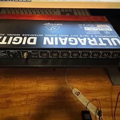 Behringer Ultragain Digital ADA8200 8-Channel Mic Preamp with AD/DA Converter 2013 - Present - Black / Red image 1