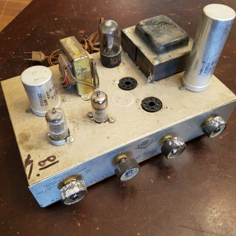 Merrell Hi-Fi Williamson Mono 12 Watt Integrated Tube Amp MA 12 Component Selector Stancor 1960 - Gold Silver Brown image 1