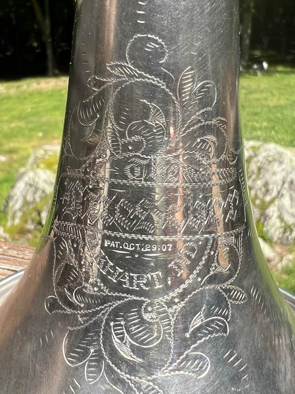 Buescher True Tone Silver Cornet — Elkhart, IN — Serial #11300 (~1908-1909) — PAT. OCT. 29, 07 — Plays Well image 1