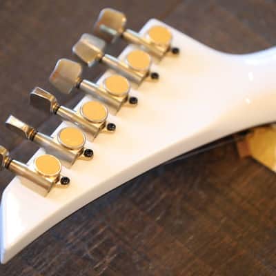 2009 Jackson Custom Shop LTD Randy Rhoads Concorde Tribute White w/ Black Pinstripes Relic +COA OHSC image 22