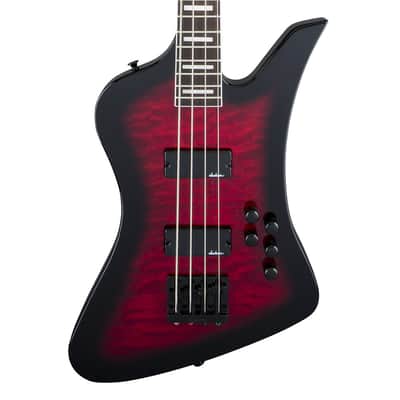 Used Jackson JS Series Kelly Bird JS3Q - Transparent Red Burst w/Amaranth FB image 1