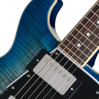 Epiphone Les Paul Special Double Cut Figured - Ocean Water image 4