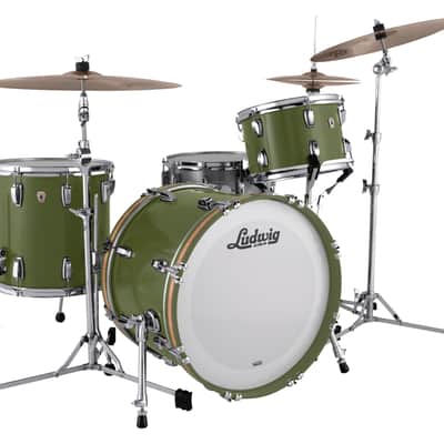 Ludwig *Pre-Order* Classic Maple Heritage Green Custom Kit 20x16, 12x8, 13x9, 14x14, 16x16 Drums Shells Pack | Made in the USA | NEW | Special Order | Authorized Dealer image 1