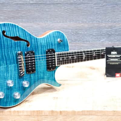 PRS SE Zach Myers Semi-Hollow Body Myers Blue Electric Guitar w/Bag #H091079 image 9