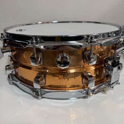 Yamaha Roy Haynes Signature 14x5.5" Hammered Copper Snare Drum image 2