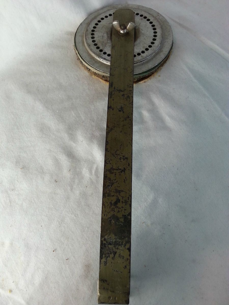 Leedy/Duplex Clamp-On Bass Drum External Felt Muffler Long-Arm USA Vintage 10s* - Good — main photograph