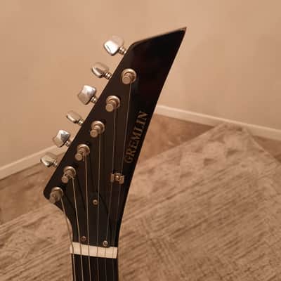 Gremlin Vintage 3/4 Scale Electric Guitar - Gloss Black 1980-1990 Black image 3