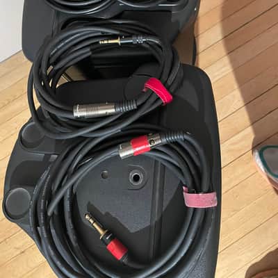 FBT MaxX 2a 10" 250W Powered Monitors / PA Speakers (Pair) with Custom Padded Covers & Balanced Cables - Excellent Condition image 7