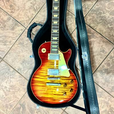 Orville LPS-80F Les Paul Standard Photo Flame 1994 - 1997 - Cherry Sunburst image 19