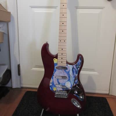 ~Cashified~ Indio Strat-Style - Van Gogh - "Starry Night" image 3
