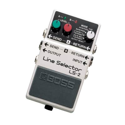 Boss LS-2 Compact Battery and Adapter Powered Line Selector Pedal with Level Control and Six Looping Modes for Multiple Effects Setups image 2