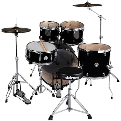 ddrum D2 522 MB 5pc Acoustic Drum Kit. Midnight Black image 3