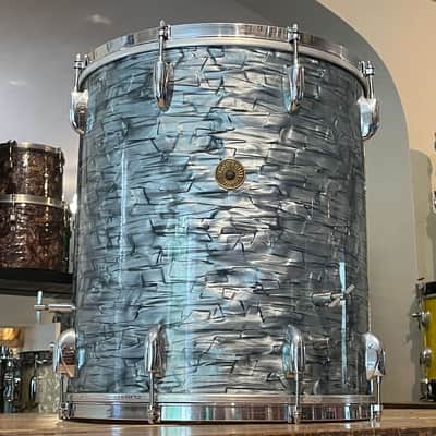 1950’s Gretsch 16" Midnight Blue Pearl Floor Tom 18x16 image 2