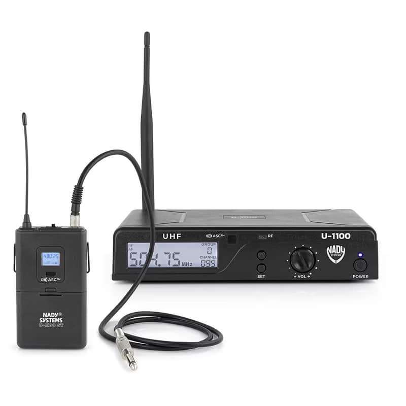 Nady U-1100-GT 100-Channel UHF Wireless Instrument System - Black image 1