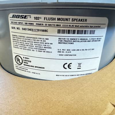 2x Bose FreeSpace 102®F Loudspeaker FLUSH MOUNT 25w NEW OPEN BOX image 9