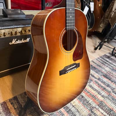 Gibson Custom Shop J-45 Koa Carpathian Spruce Acoustic-Electric Guitar 2025 Honeyburst image 5