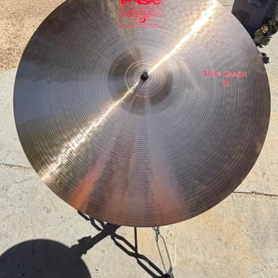 PAiSTe 16", 17", 18",19" 2oo2 Crash Thin Cymbals Hologram Logos image 5