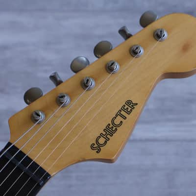 1989 Schecter Japan "East Series" HSS Stratocaster (Transparent Turquoise) image 2