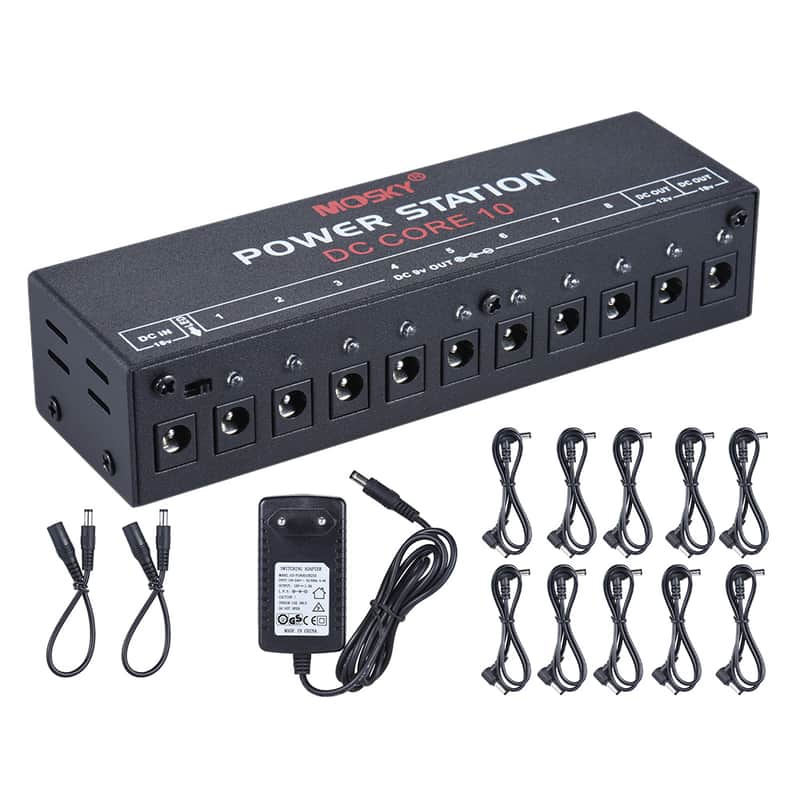 Mosky DC Core 10 Power Supply,10 Output for 9V 12V 18V Effect Pedal, price included tax from CN to USA image 1