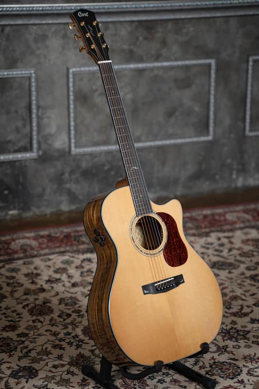 Cort Gold Series Bocote Acoustic Electric Guitar 2020's - Natural Glossy image 1