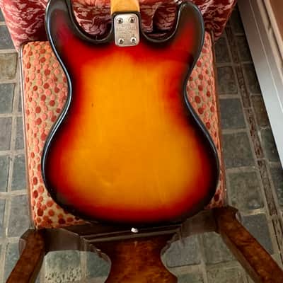 Vintage Univox Hi-Flier Phase III Sunburst MIJ Kurt Cobain Nirvana All Original image 8
