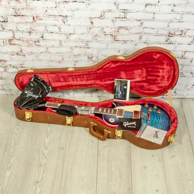 Gibson - Les Paul Standard 50s Figured Top - Electric Guitar - Blueberry Burst - w/ Hardshell Case image 8